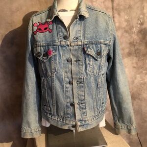 VINTAGE LEVI'S JEAN JACKET DENIM JACKET TRUCKER JACKET 42